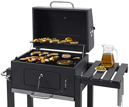tepro Grillwagen Toronto Click Charcoal Barbecue, Anthracite/Stainless Steel