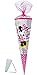alles-meine.de GmbH Schultüte - Disney Minnie Mouse Have Fun - 85 cm - Organza Abschluß - Zuckertüte - mit / ohne Kunststoff Spitze - für Mädchen - Maus - Playhouse Mäuse - P..