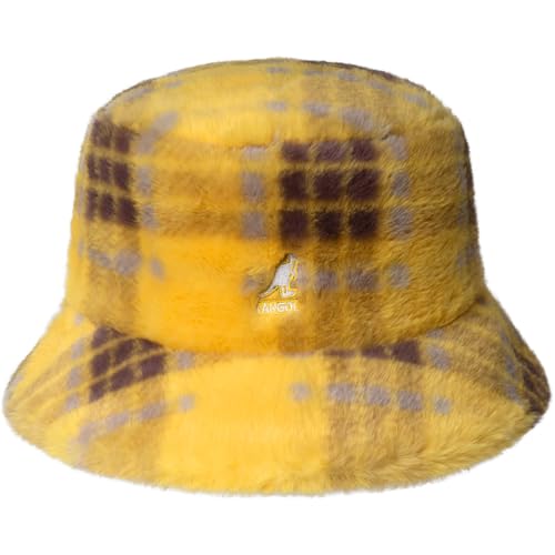 Kangol Kunstfell-Eimer, Gelber Karo, L