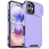 MODFYN Cover per Apple 17 con Protezione Fotocamera, Robusta Resistente Militare Antiurto Cellulare Bumper Custodia per iPhone 17.Purple