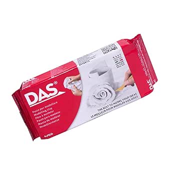 DAS Lufttrocknende Modelliermasse, Weiß, 1 Kg – Perfekt Zum Basteln, Modellieren & Skulpturen