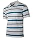 Produktbild Soltice Herren Polo Shirts Kurzarm, Gestreifte Polohemden mit Brusttasche, Blousonshirts, T-Shirt aus Baumwolle-Mix (M bis 3XL) (M, [A1] Weiss 100)