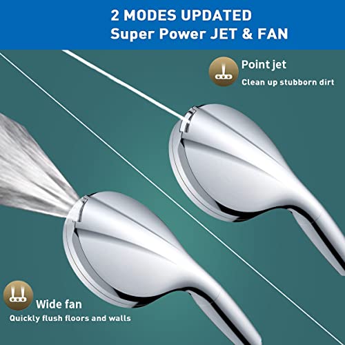 Detachable Filtered Shower Head For Hard Water, Shower Head With Handheld, 5" Large Showerhead With 60" Hose, 8 Spray & 2 Jet Mode High Pressure Shower Heads, 2 Powerful Filters & Water Saver Included #TOP2