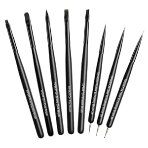 Tipsketch Nagel Pinsel Set, 8 Stück