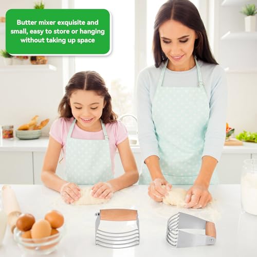Durable Stainless Steel Pastry Blender - Versatile Dough Mixer for Efficient Baking (Orange) - Image 5