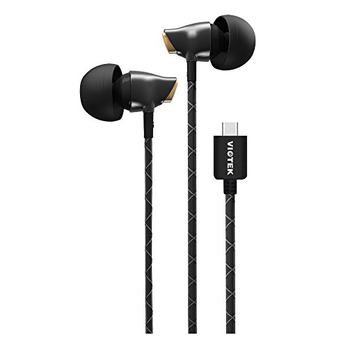 VIOTEK Aqua USB-C Stereo Earbuds: Powerful 100dB; Dynamic & Purely Digital Sound; Quality Materials for Less Interference