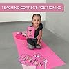 ABTECH-Kids-Yoga-Mat-Set-Fun-Unicorn-Yoga-Mat-for-Girls-Comfortable-Chemical-Free-Non-Toxic-Non-Slip-60-X-24-X-02-Inches-w-12-Yoga-Cards-for-Kids-Cute-Carrier-Bag-Pink-Ages-3-12 Kids Yoga Mat Set - Fun Unicorn Yoga Mat for Girls - Comfortable - Chemical Free - Non-Toxic - Non-Slip - 60 X 24 X 0.2 Inches - w/ 12 Yoga Cards for Kids - Carrier Bag with Strap - Pink - Ages 4-12