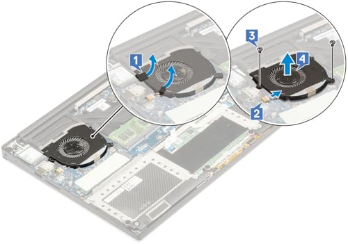 Deal4GO GPU Graphics Cooling Fan TK9J1 0TK9J1 V9H8N 0V9H8N Replacement for Dell XPS 9560 9570 7590 Precision 5520 5530 5540 - Image 2