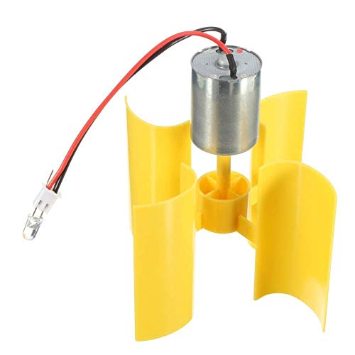 DC 0.1V-5.5V 100-6000RPM Micro Vertical Wind Turbines, Small Motor Blades Generator for DIY (2pc) - Thumbnail 3