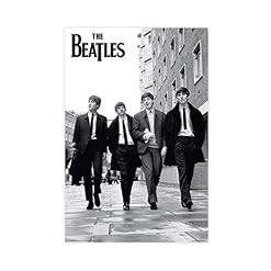 Poster sur toile avec légendaire groupe de rock The Beatles 2 – Décoration murale pour salon, chambre à coucher – 60 x… - Les Beatles, Paul McCartney, John Lennon, RIngo Starr, George Harrison