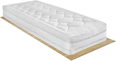 Comprarredo Materasso singolo a molle ortopedico MESSICO 80x190 altezza 25 cm, con fascia traspirante e lato estivo (cotone) e invernale (lana)