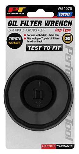Performance Tool W54075 Toyota Cap Filter Wrench ( Corolla, Matrix, Prius, Scion, Avalon, Camry, Highlander, Rev 4, Sienna, Venza, Tundra, 4 Runner and Sequoia), 1 Count (Pack of 1)