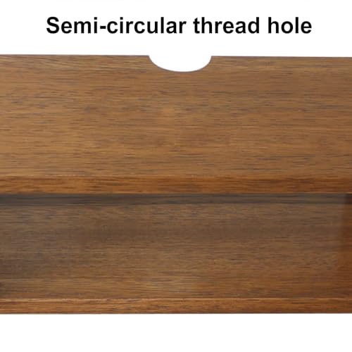 Meuble TV 100% bois naturel console multimédia suspendue 100cm - 4