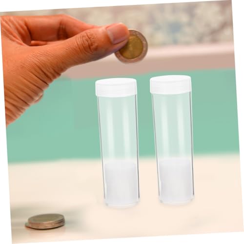 Tubos de plástico para monedas seguro para coleccionistas con espuma premium 6