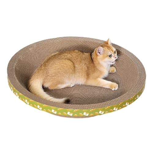 Cama arranhadora para gatos, ninho de papelão de alta densidade com papel ondulado | Suprimentos par