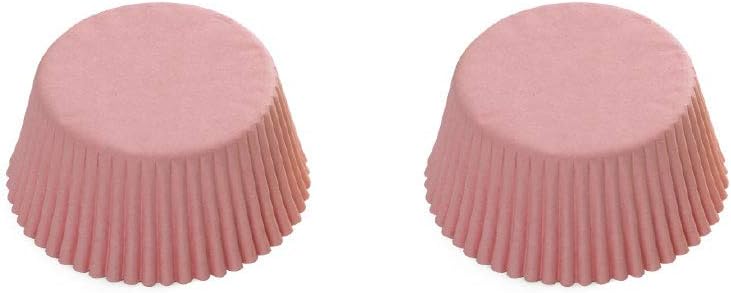 Decora 75 Pieces Baking Cups, 50 x 32 mm, Paper Pink