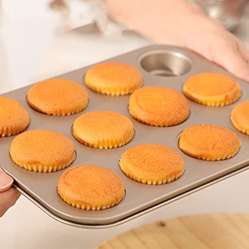 Topyueyiliyi Muffin Pan Stainless Steel Cupcake Pan Jumbo Muffin Pan Nonstick For Baking For Oven Regular Size & Easy Clean Non-Toxic & Dishwasher Safe #TOP3