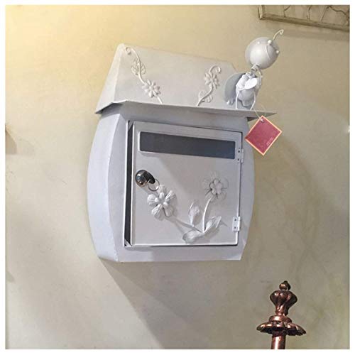 SHANGMAOYO Briefkasten Wandmontierte Briefkästen Abschließbare...