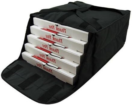 Insulated Pizza Bag - Imitation Nylon, Holds (5) 16" Pizzas or (4) 18" Pizzas 1 Each