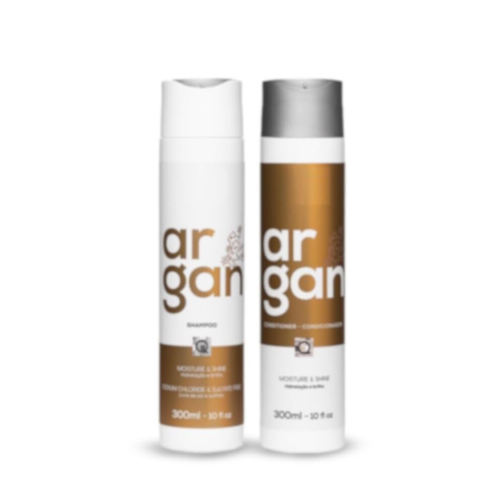 Argan Shampoo & Conditioner Duo (2 x 300ml) – Sulfate & Sodium Chloride Free – For Keratin Treated & Chemically Damaged Hair