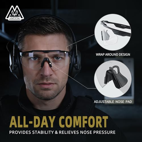 Image of Shooting Glasses Anti Fog with High Definition Lenses, ANSI Z87+ Certified Tactical Safety Glasses for Men Women