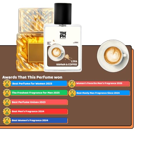 Image of TMPerfumehouse Ltfa Kahwa & Coffee EDP for Men & Women | Gourmand, Warmspicy & Long Lasting Perfume Spray | Sweet, Vanilla & Cinnamon Fragrance | Luxury Gift for Him & Her | TMPH | 50ml