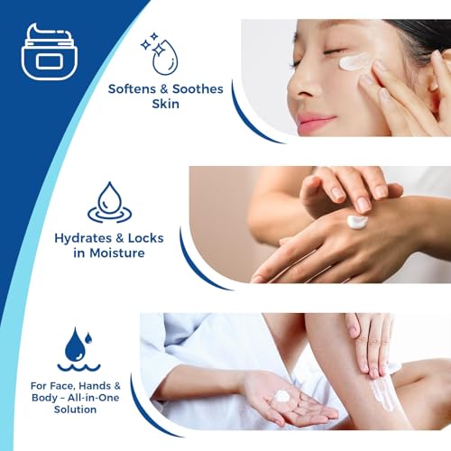 Image of OUKEYA Urea Cream for Dry Chapped Skin with 10% Urea Deep Moisturizer Body Lotion, Softens & Soothes Hands Elbows Feet Hydrates Locks in Moisture, Fast Absorbing & Non-Greasy, 11.28 oz Large Capacity