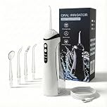 Water Flossers for Teeth Cordless, Electric Flosser for Teeth Cleaning Plaque Remover for Teeth | Portable Oral Irrigator with 4 Jet Tips & Tank | 1600 Pulses/Min for Deep Cleaning, 3 Modes