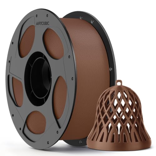 ANYCUBIC Refill PLA und Spool Kit 1KG Bronz, Für die meisten 3D Drucker | Neatly Wound Filament PLA, Maßgenauigkeit +/- 0,02 mm, Intelligente Identifikation 3D Drucker Filament