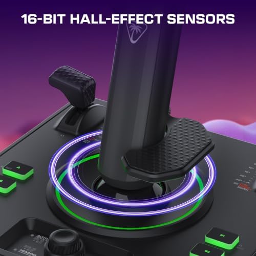 Turtle Beach VelocityOne Flightstick II for Xbox Series X|S, Xbox One & Windows PC - 16-bit Hall-Effect Precision, 8 Axes, 38 Programmable Inputs, RGB Lighting, Flight Display, HOTAS Expandable with Dual Throttle — view 3