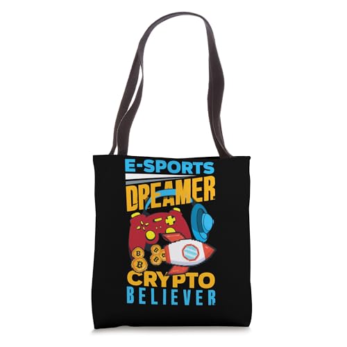 Cryptocurrency Rewards Gaming Blockchain Gamer Revolution Tote Bag