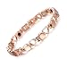 Produktbild JFUME Armband Rosegold Damen Liebe Herz Edelstahl Magnetisch Armbänd aus Roségold 19cm