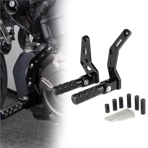 Repose-pieds réglables Yamaha MT07 pour réduire la fatigue des jambes sur longues distances