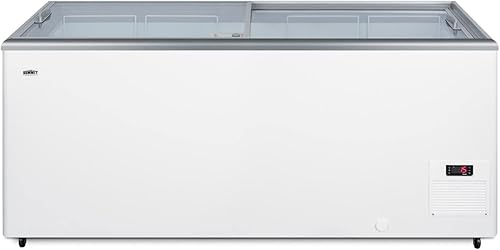 Miniatura 3 de Summit NOVA53 - Congelador de helado de 61 pulgadas con interior de aluminio martillado, 16.6 pies cúbicos, tapa deslizante de vidrio y