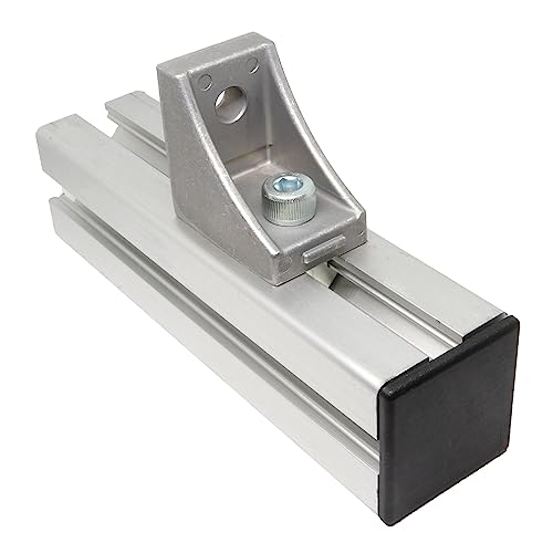Image of uxcell 4040 EU Standard Profile End Cap, Plastic Square Aluminum Extrusion Plug for Trolley, Fish Tank Rack, Storage Rack, Black 40x40mm 5pcs