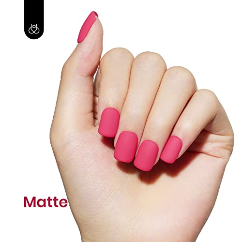 Image of Beetles Pink Gel Nail Polish - Wild Tulips Hot Pink Gel Polish, 15ML /0.51Fl Oz Neon Color, Soak Off UV LED Lamp Nail Art, Long-Lasting Manicure Salon DIY Home