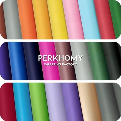 PerkHomy 17.8" x 1,440" (120') Black Kraft Paper Roll for Craft Bulletin Board Paper Art Table Covering Crafting Gift Wrapping Bouquet Packing Parcel 80GSM 55LB (Black, 17.8" x 120') - 5