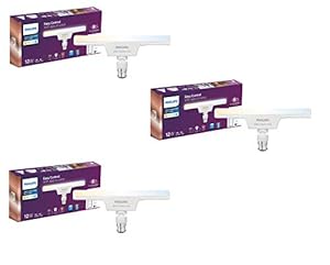 PHILIPS Smart Wi-Fi LED T-Bulb 12-Watt WiZ Connected (Pack of 3) (Shades of White + Tunable + Dimmable + Pre-Set Modes) (Compatible with Amazon Alexa and Google Assistant)