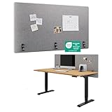 Ergotopia Akustik Trennwand Schreibtisch (160 x 80 x 2,8 cm...
