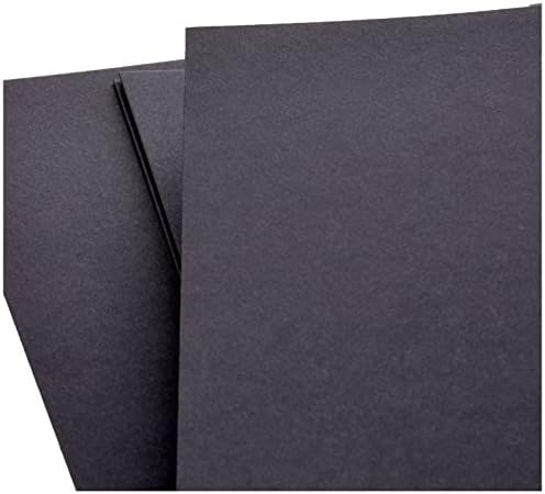 Crafter's Companion Card Stock, Pack of 40, Matt Black