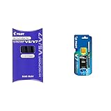 Product 2: modelo: 108800381 Pilot BXS-IC-L-S3 - Pack 3 recambios v5, color azul + Bolígrafo de tinta líquida, Punta mediana + 1 cartucho de 3 cartuchos, Negro