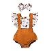 Pistazie - Conjunto de ropa para bebé recién nacido con volantes de manga corta + falda de flores con diadema blanco XXS