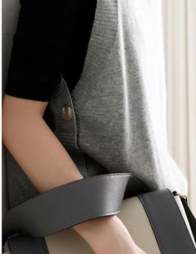 Image of HangNiFang Women's Round Neck Sleeveless Pullover Ribbed Knit Sweater Vest