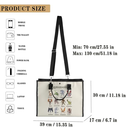 GJTIM Cryptozoology Gift Cryptozoology Tote Bag Cryptid Lover Biologist Gift Cryptid Monster Present2