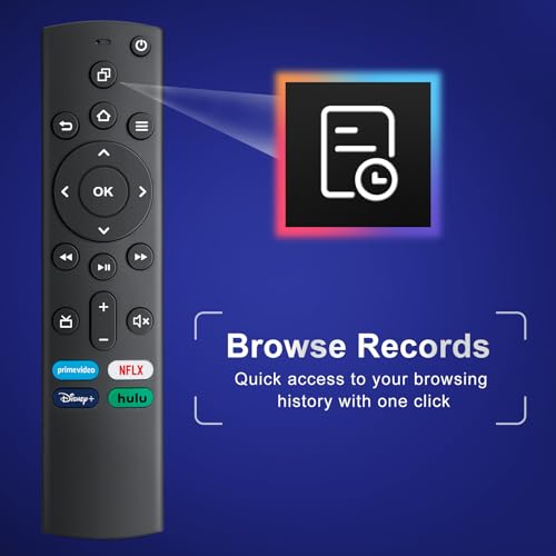 Substituição para Insignia-Toshiba-Fire-Smart-TV-Remote-Control (pacote com 2)