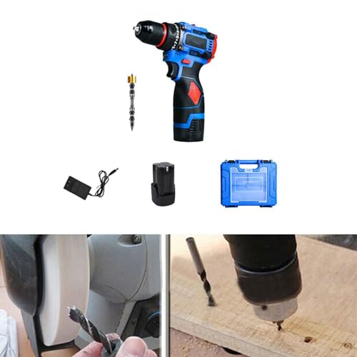 Almencla Furadeira elétrica sem fio, parafusadeira elétrica, 16,8 V, parafusadeira elétrica pequena,