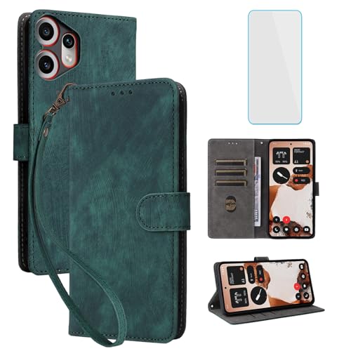 Étui portefeuille Nothing CMF Phone 2 Pro 5G rabat béquille vert