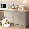 Pastel Crabs Cabinet Knobs, 4 Pack Round Zinc Kitchen Cabinet Knobs, 1-1/4 Inch Drawer Knob Cabinet Hardware for Cupboard Drawer Pulls