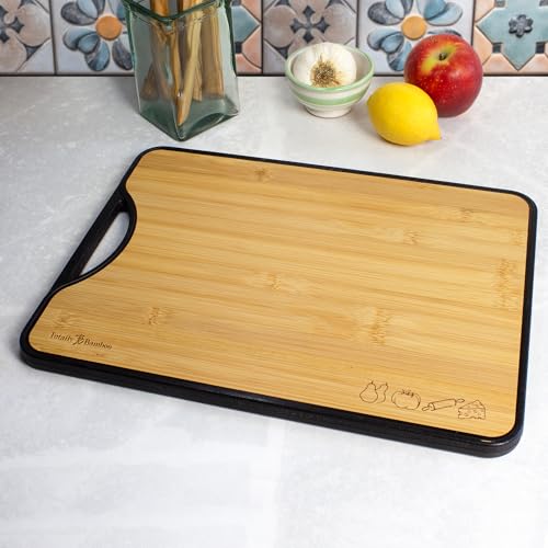 Tabla de cortar reversible de bambú y polipropileno 38x28 cm miniatura 4
