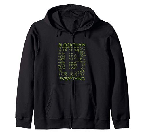 Blockchain Everything Bitcoin Cryptocurrency Zip Hoodie